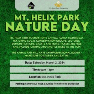 mt. helix park nature day